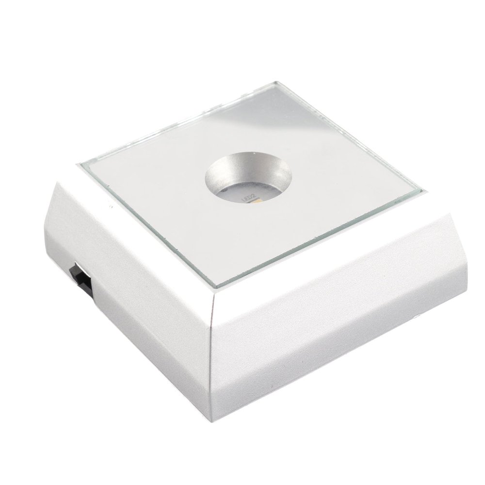 Riuulity LED Lamp Holder with Mirrored Base