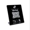 TikTok Follower Stand/Sign with QR Code and NFC (16.5 x 10.5 cm) - German view 1