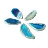 Naroote Blue Irregular Agate Slices for DIY Jewelry Making view 2