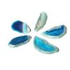 Naroote Blue Irregular Agate Slices for DIY Jewelry Making view 3