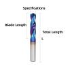 1pc HRC65 Tungsten Carbide Drill Bit for Hard Metalworking, 7.1–13 mm view 2