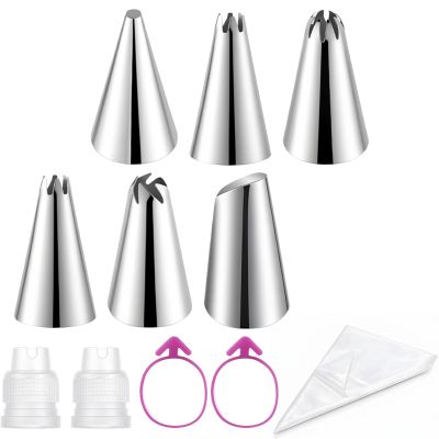 HJZHII 100-Count Piping Bags with Tips