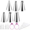 HJZHII 100-Count Piping Bags with Tips view 1