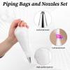 HJZHII 100-Count Piping Bags with Tips view 3