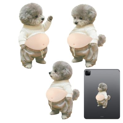 Funny Dog Belly Stickers Set
