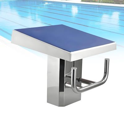 Pool Starting Block, Non-Slip 304 Stainless Steel Diving Platform, 15° Incline, 660 lb/300 kg