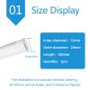 Alumina Ceramic Tube, 0.425 mm ID, 132 mm OD, 100 mm Long (ID: 12 mm, OD: 20 mm) view 2