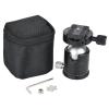 Akozon Aluminum Alloy Ball Head, 44 mm Panoramic Tripod Head with 1/4-Inch Quick-Release Plate and Bubble Level for DSLR Cameras and Telephoto Lenses view 1