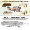 Sfcover Waterproof Stretch Jacquard Cushion Cover for Outdoor Sofa, Light Coffee, W165–200 × D65–95 cm view 3