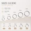 50 Pcs Key Rings, 5 Sizes (30mm, 28mm, 25mm, 20mm, 15mm) Stainless Steel view 2