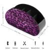Purple Leopard Print Remote Control Holder with 5 Compartments view 2