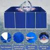 WXF86djl Temporary Fish Pond for Koi and Turtles, Blue, 200 x 200 x 90 cm view 2