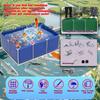 WXF86djl Temporary Fish Pond for Koi and Turtles, Blue, 200 x 200 x 90 cm view 3