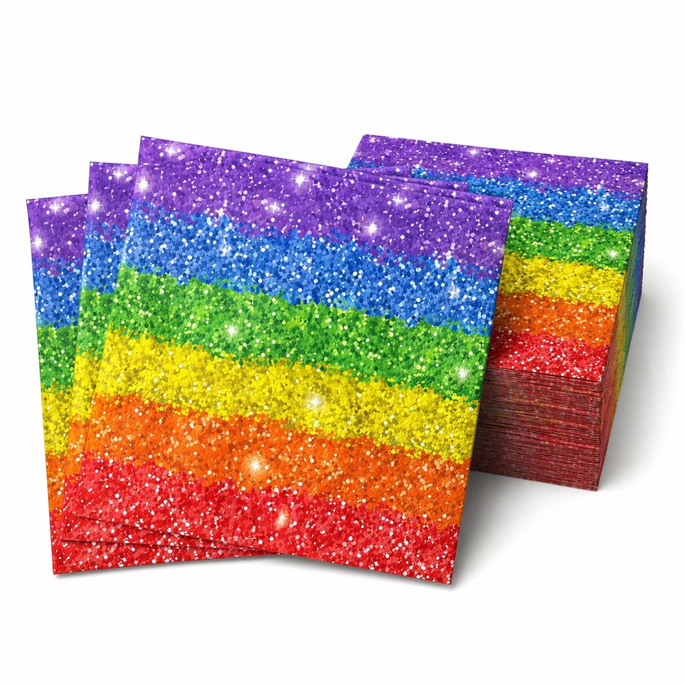 Ovanda Rainbow Napkins, 20 Pack