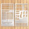 2-Piece Metal Stencil Set for Journaling view 1