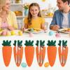 Easter Cutlery Holder, 6-Piece Reusable Carrot Organizer view 3