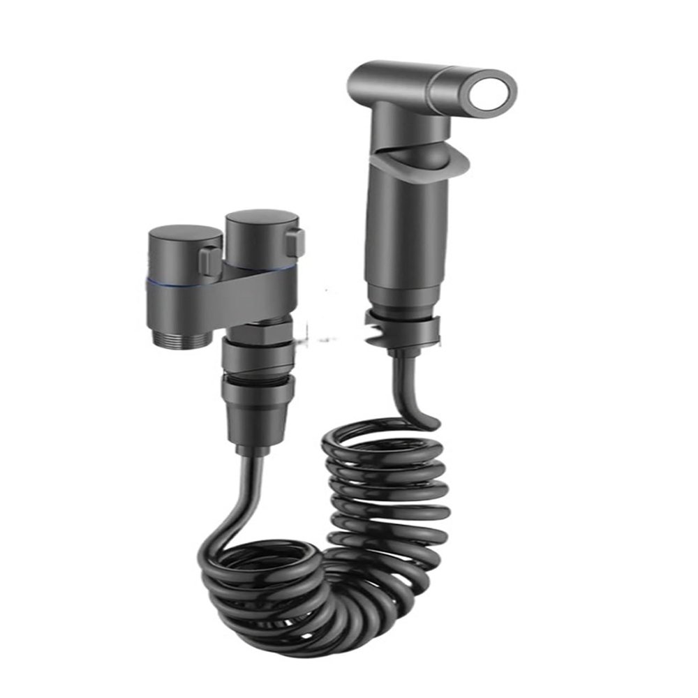Kitchen Faucet and Handheld Bidet Sprayer Set, Gray