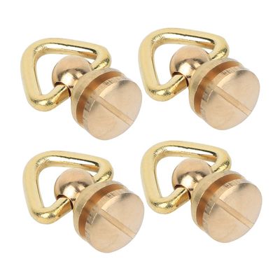 Phefop 4-Pack Metal Ring Screws with Round Head