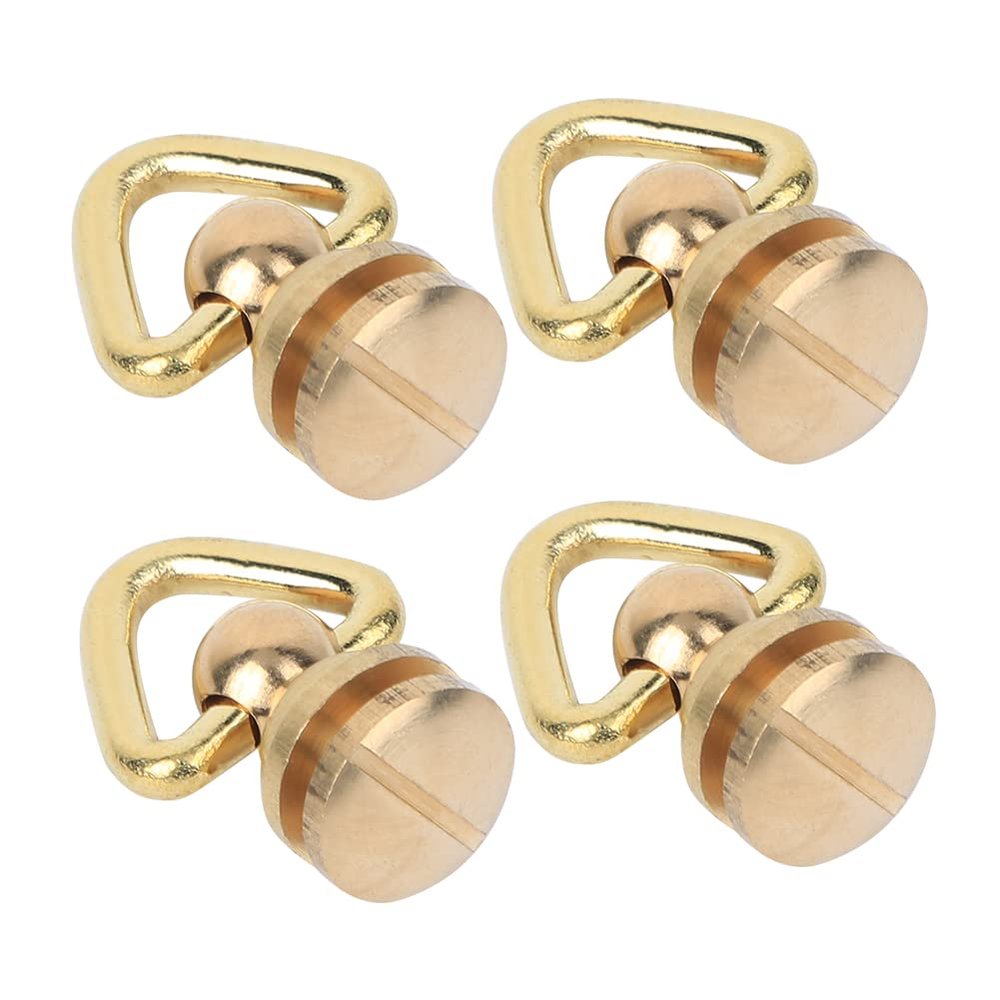 Phefop 4-Pack Metal Ring Screws with Round Head