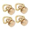 Phefop 4-Pack Metal Ring Screws with Round Head view 1