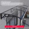 YPIOUREN Curved Lean-to Door Canopy, UV, Hail, Rain and Snow Protection, 120 x 200 cm view 3