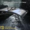 YPIOUREN Curved Lean-to Door Canopy, UV, Hail, Rain and Snow Protection, 120 x 200 cm view 4