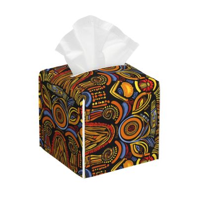 Square Tissue Box with African National Pattern