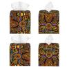 Square Tissue Box with African National Pattern view 2