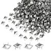 500 Silver Studs, Square Metal Rivets Set view 1