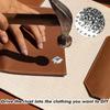 500 Silver Studs, Square Metal Rivets Set view 4