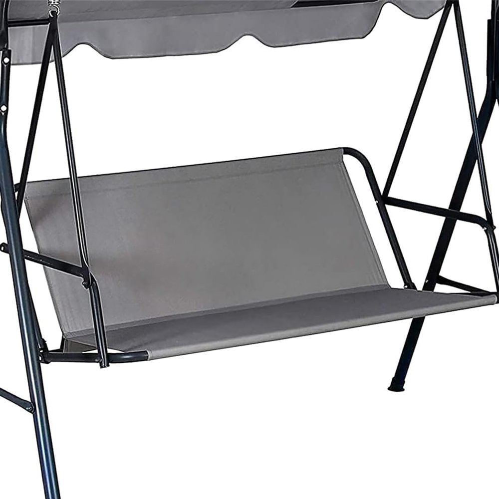 Replacement Swing Seat Cover, 600D Oxford Fabric, for 2/3-Seater Hollywood Swing, Waterproof, Gray, 144 × 45 × 55 cm