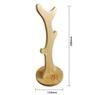 GAOJUNAN Solid Bamboo Tree-Shaped Headphone Stand, Stable and Space-Saving view 2