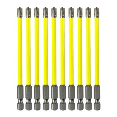 Special Phillips Screwdriver Bits, FPH2, 65/110 mm, Alloy Steel, Magnetic, 10-Piece