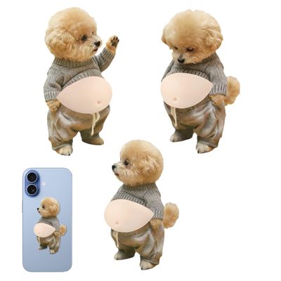 3D Animal Squeeze Stickers - Cute Dog Design