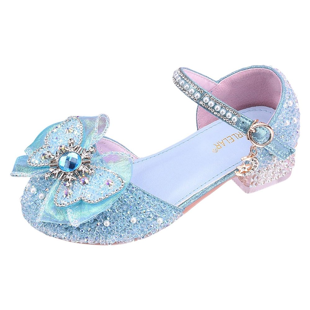 Sequin Sandals for Girls, Glitter Princess Heels