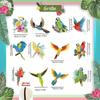 Fesnova 12-Piece Tropical Bird Decor view 2