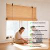 Indoor Bamboo Privacy Roller Shades, Custom Widths 50–180 cm, UV-Resistant view 2