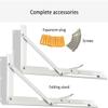 Wall-Mounted Folding Table, Floating Multifunctional Dining and Computer Desk, White, 100 x 30 cm view 2