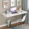 Wall-Mounted Folding Table, Floating Multifunctional Dining and Computer Desk, White, 100 x 30 cm view 4