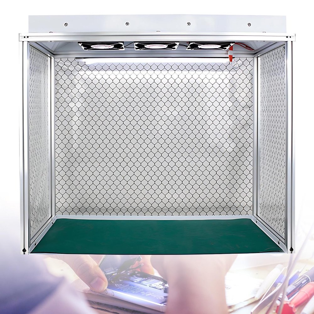 SHAHRYAR Vertical Laminar Flow Cabinet, Class 100 HEPA Filter, 59 × 31 × 67 cm