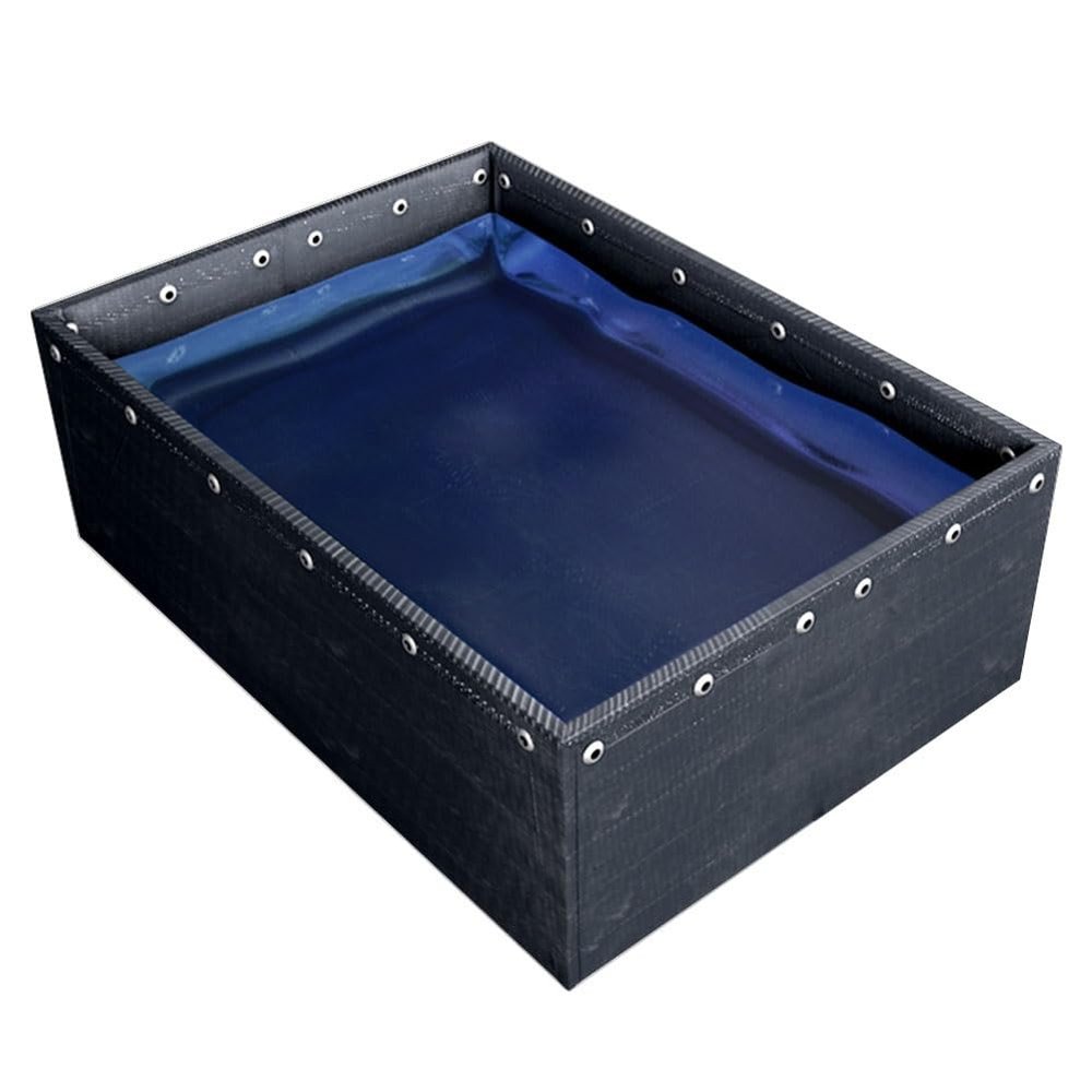 Foldable PVC Canvas Fish Pond, 6.6 x 3.3 x 4.9 ft, for Outdoor Use