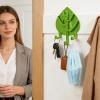 Wall Hooks | Leaf Design, Strong Adhesive, Heavy Duty view 3