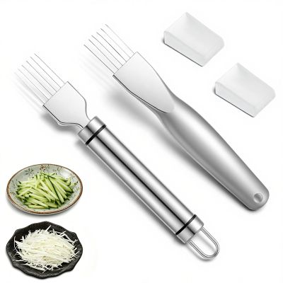 Larrel 2-Piece Stainless Steel Scallion Slicer