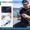 12-Piece 30 cm Fluorocarbon Fishing Leaders with Swivels and Snaps view 3