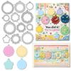 UNICRAFTALE 12-Piece Round Die Set for Card Making view 1
