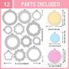 UNICRAFTALE 12-Piece Round Die Set for Card Making view 3