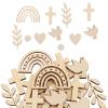 120-Piece Wooden Decoration Set for Baptism view 1