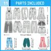 UNICRAFTALE 11-Piece Jeans Motif Die Set view 3