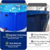 Generic Rugged Portable Round PVC Fish Pond with Steel Frame, 2 x 0.6 m, Above-Ground Pool for Koi, Water Storage, Foldable Pond Liner, Garden Decor view 4