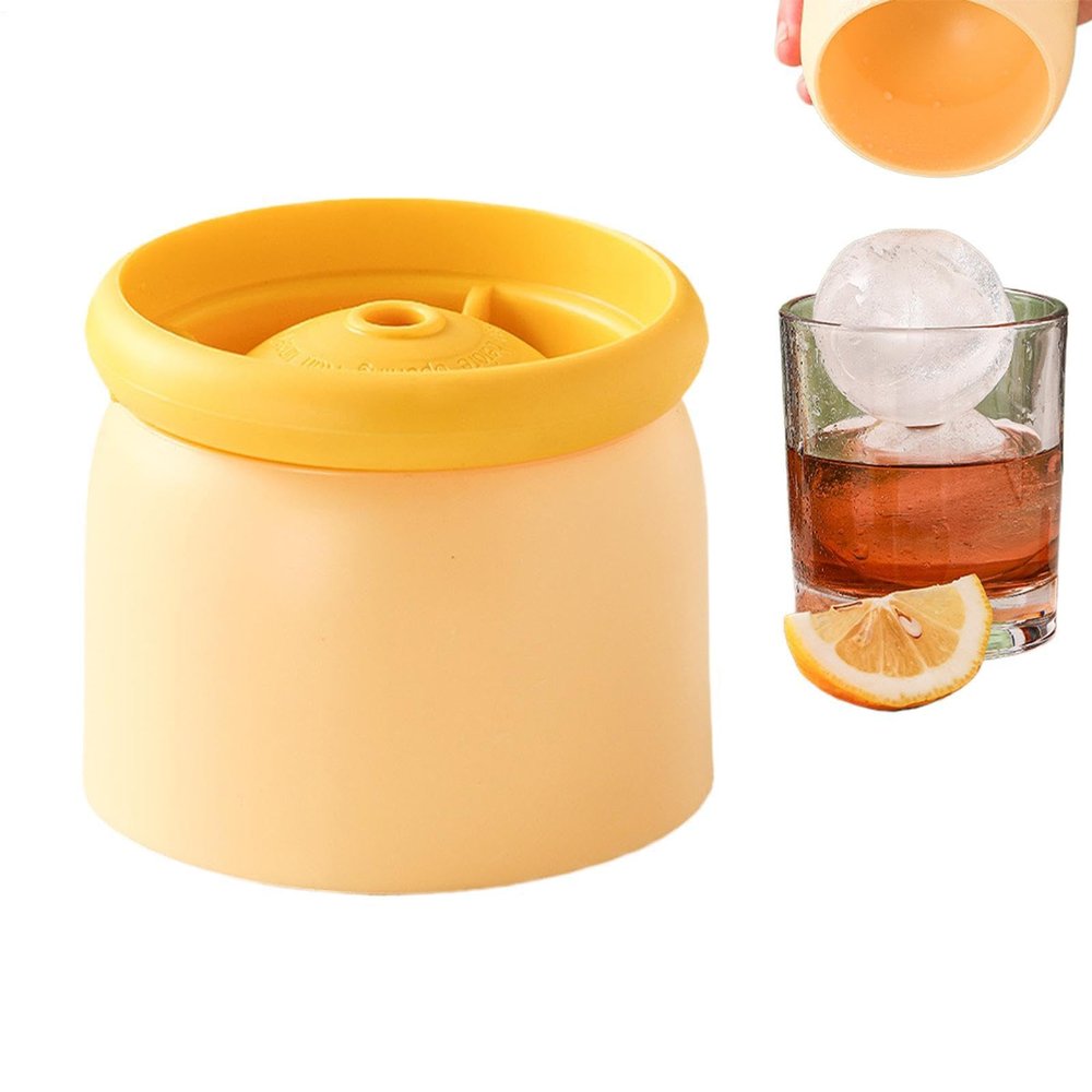 Large Reusable 6-Cavity Sphere Ice Cube Mold